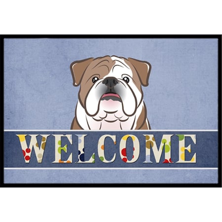 English Bulldog Welcome Indoor & Outdoor Mat, 24 X 36 In.